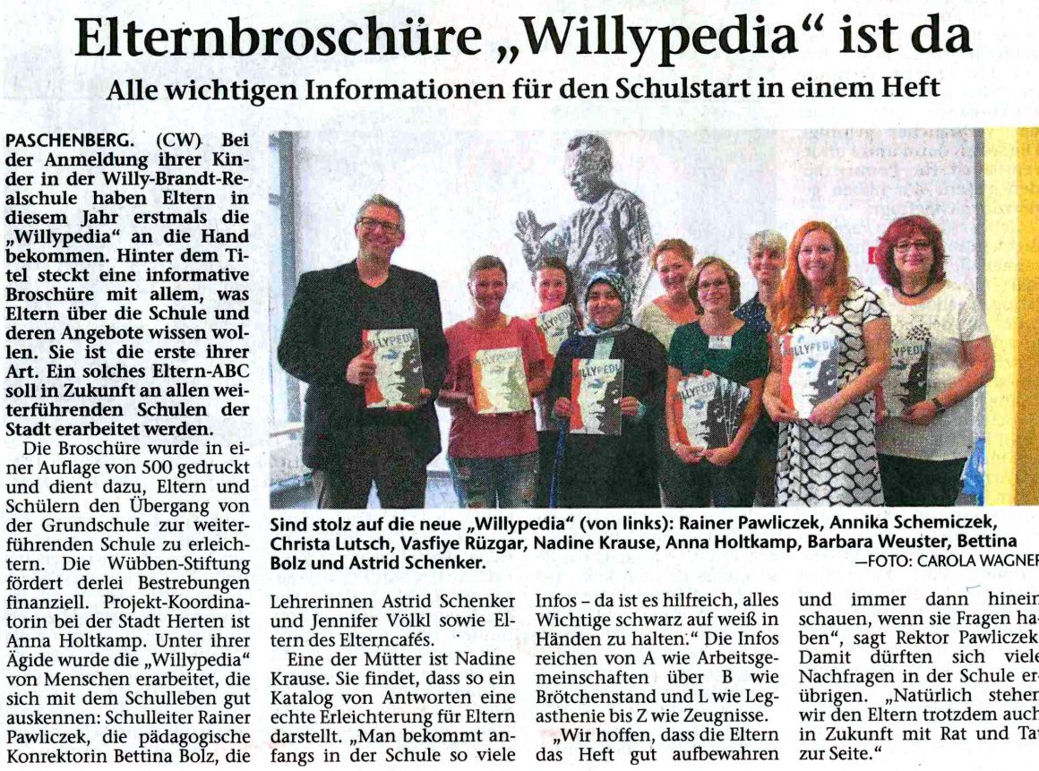 Pressebericht aus der Hertener Allgemeinen Zeitung vom 21.07.2017